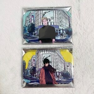 Given Anime Eiga Movie yaoi/BL Square Can Badge Akihiko Ugetsu Bundle Set